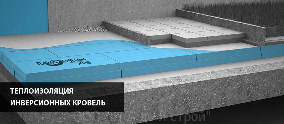 Плиты из экструдированного пенополистирола Раватерм XPS Roof